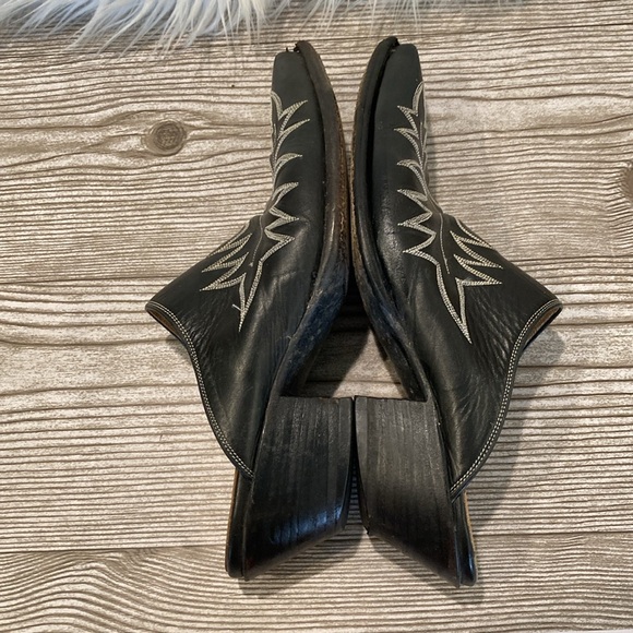 Back At The Ranch Leather Western Mules - Picture 12 of 15